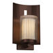 Limoges LED 12.75 inch Dark Bronze Outdoor Wall Sconce in 700 Lm LED, Waterfall