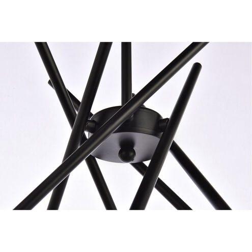 Lucca 6 Light 23 inch Black Pendant Ceiling Light