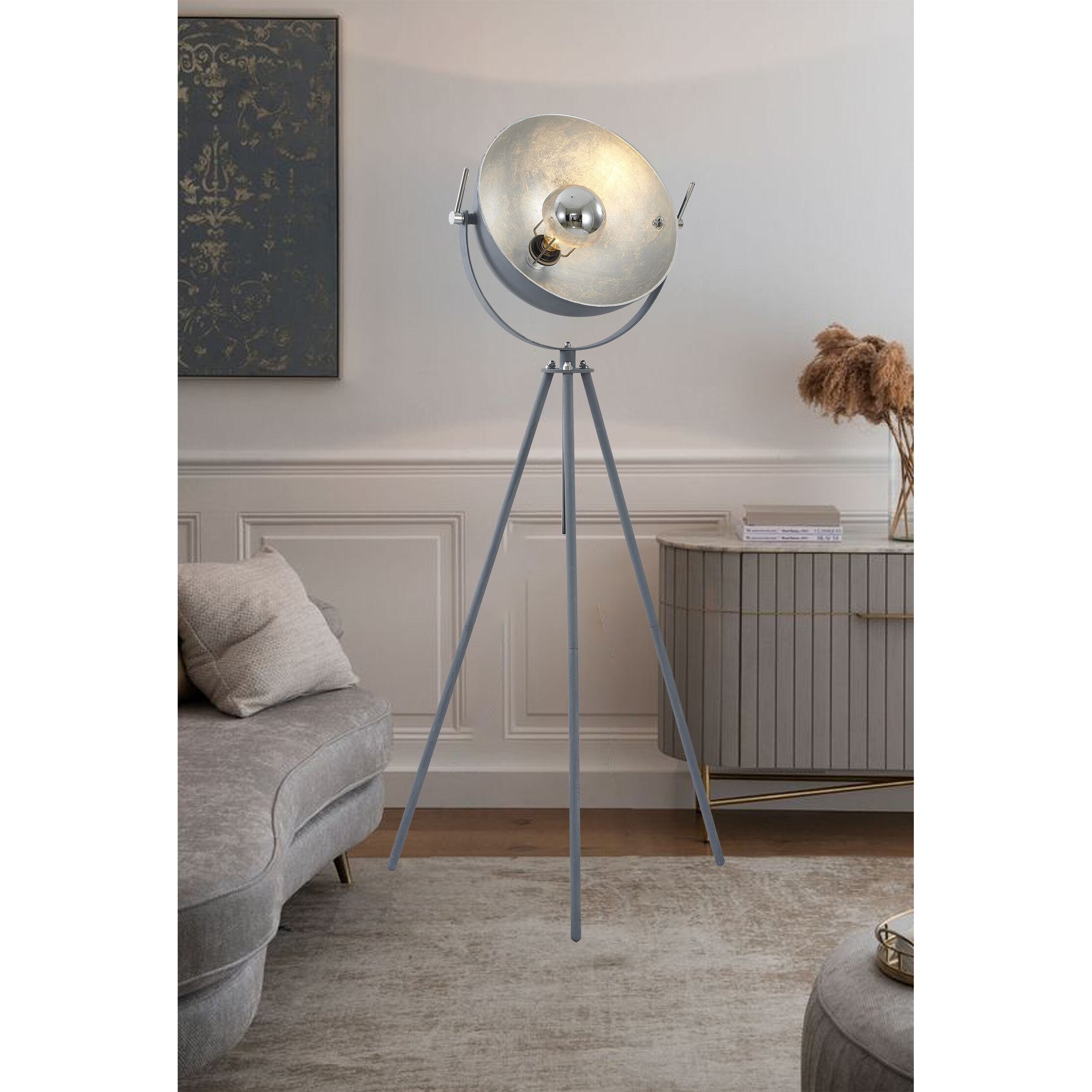 Chrome floor light online
