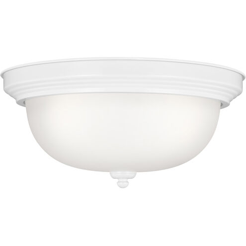 Geary 3 Light 14.5 inch White Flush Mount Ceiling Light