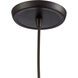 Yonkers 1 Light 6 inch Oil Rubbed Bronze with Clear Mini Pendant Ceiling Light