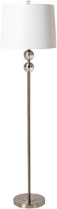Caterina 62 inch 100.00 watt Silver and Clear Floor Lamp Portable Light