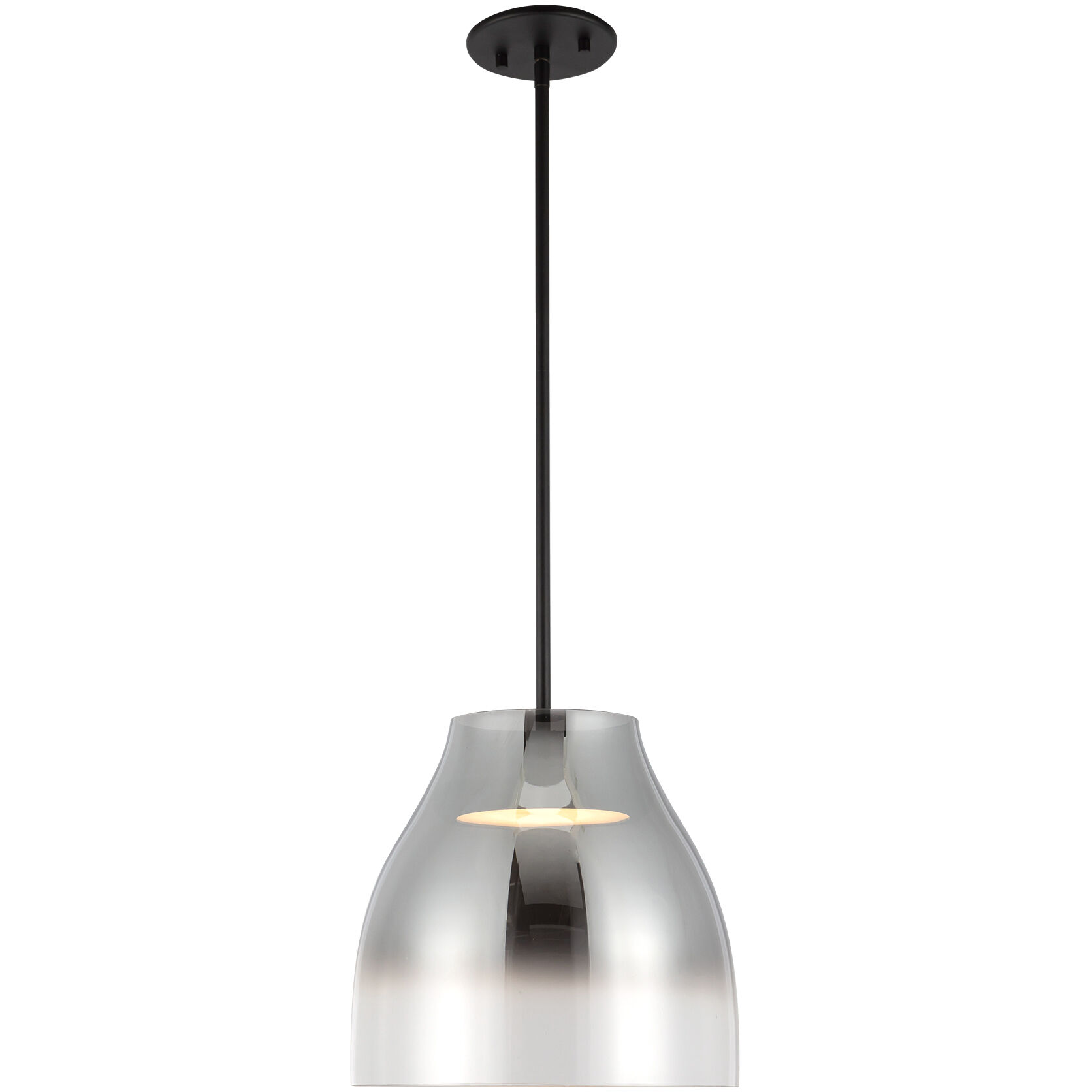 Trinity Pendant Ceiling Light in Smoked Glass
