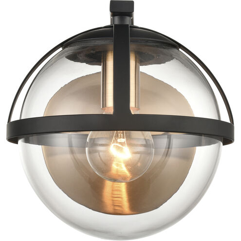 Davenay 1 Light 7.5 inch Satin Brass with Matte Black Vanity Light Wall Light in Satin Brass/Matte Black