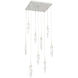 Icefall LED 26.3 inch Gilded Brass Pendant Chandelier Ceiling Light in 2700K LED