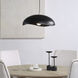 Filomena 1 Light 22 inch Matte Black Chandelier Ceiling Light