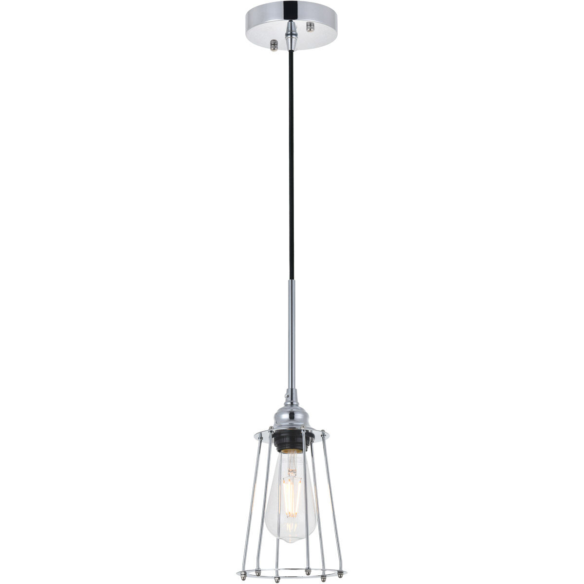 Auspice 1 Light 5.3 inch Chrome Pendant Ceiling Light