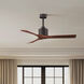 Atlas Nan 52 inch Textured Bronze with Walnut Tone Blades Ceiling Fan
