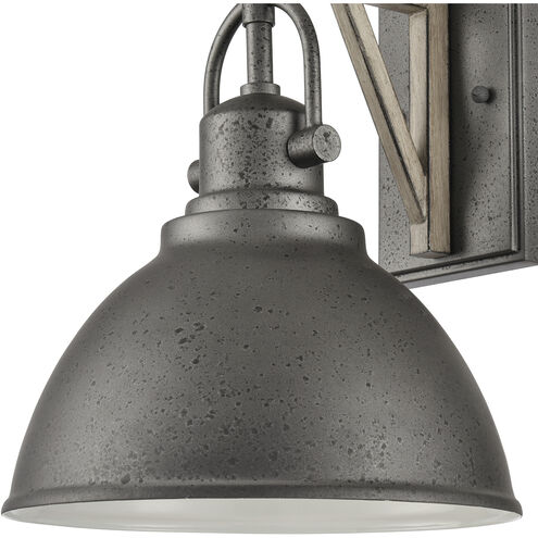 North Shore 1 Light 12 inch Iron with Palisade Gray Outdoor Sconce