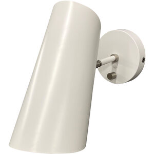 Logan LED 9 inch White and Satin Nickel Wall Sconce Wall Light