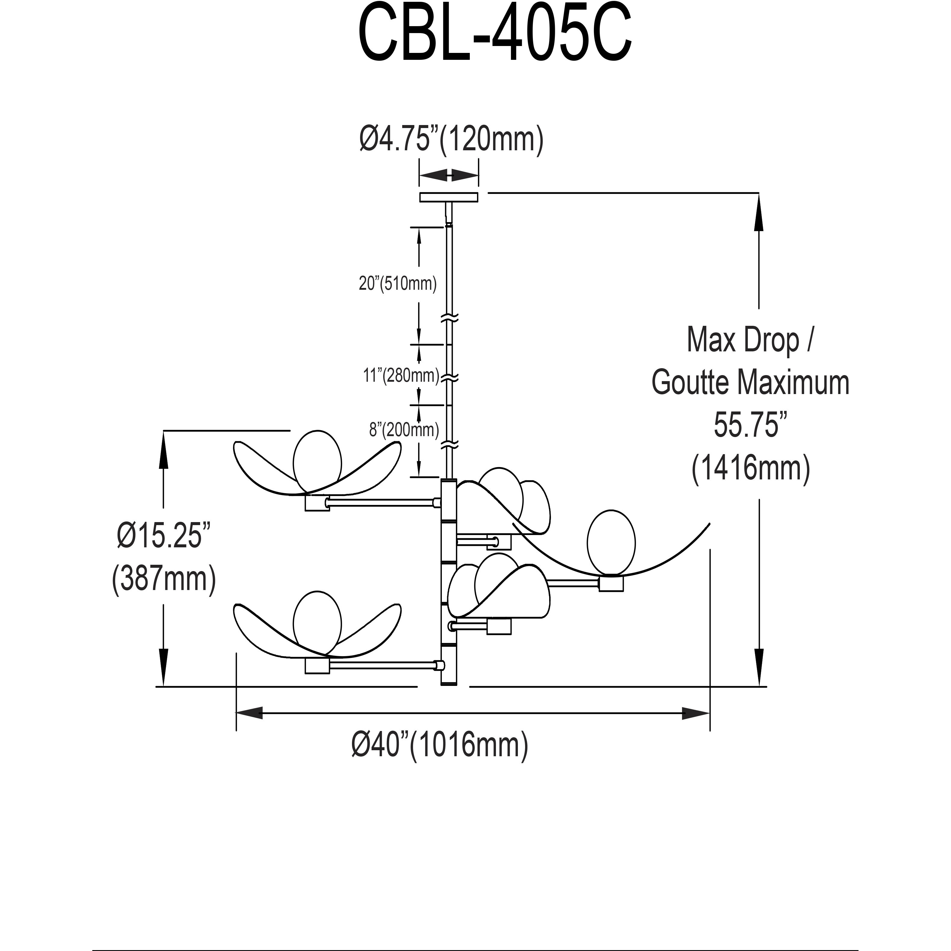 Christobel LED 40 inch Aged Brass Chandelier Ceiling Light