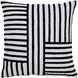 Stilo 20 inch White and Black Indoor Pillow