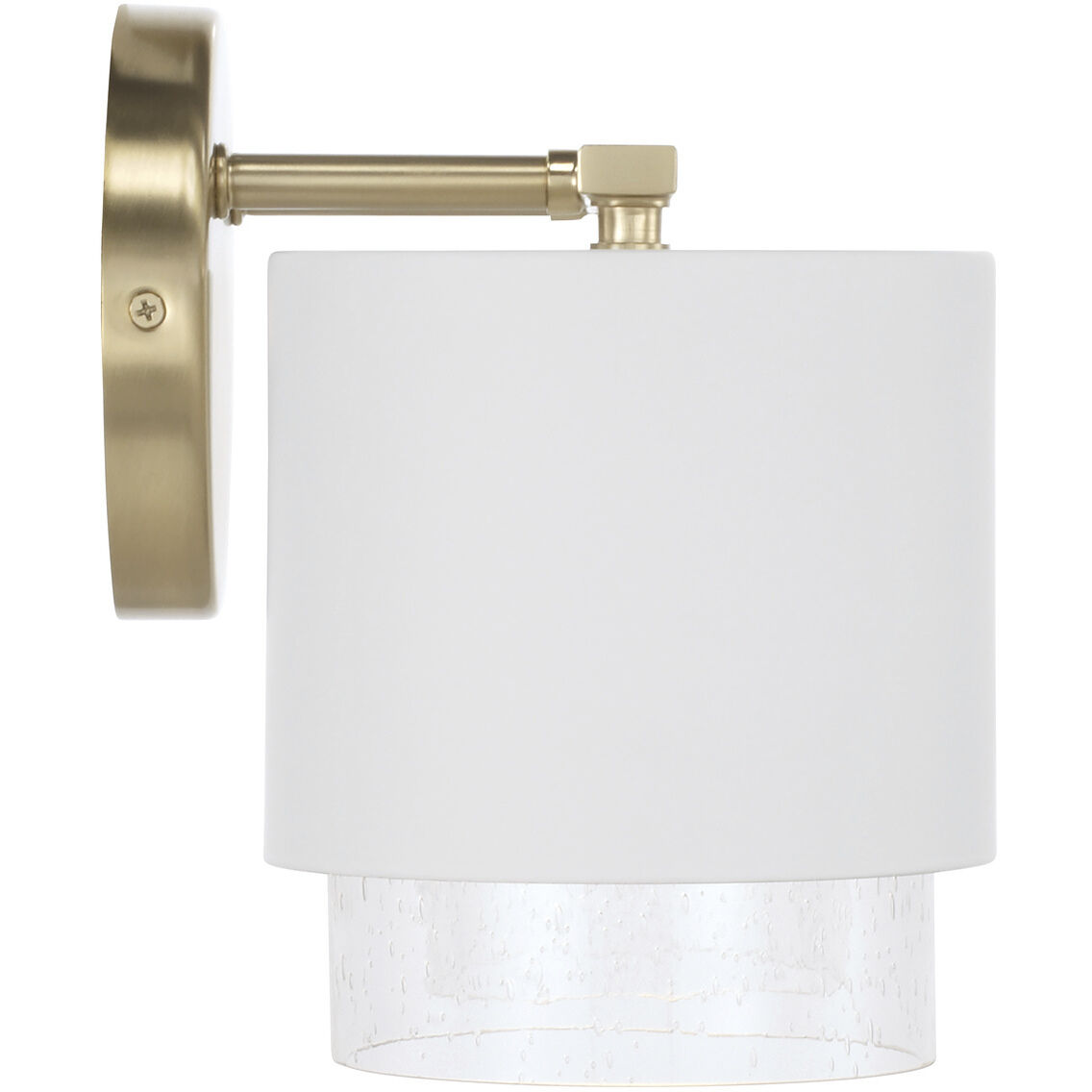Weller 4 Light 33.5 inch Matte Brass and White Vanity Light Wall Light