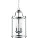 Payton Pendant Ceiling Light in Chrome, Caged