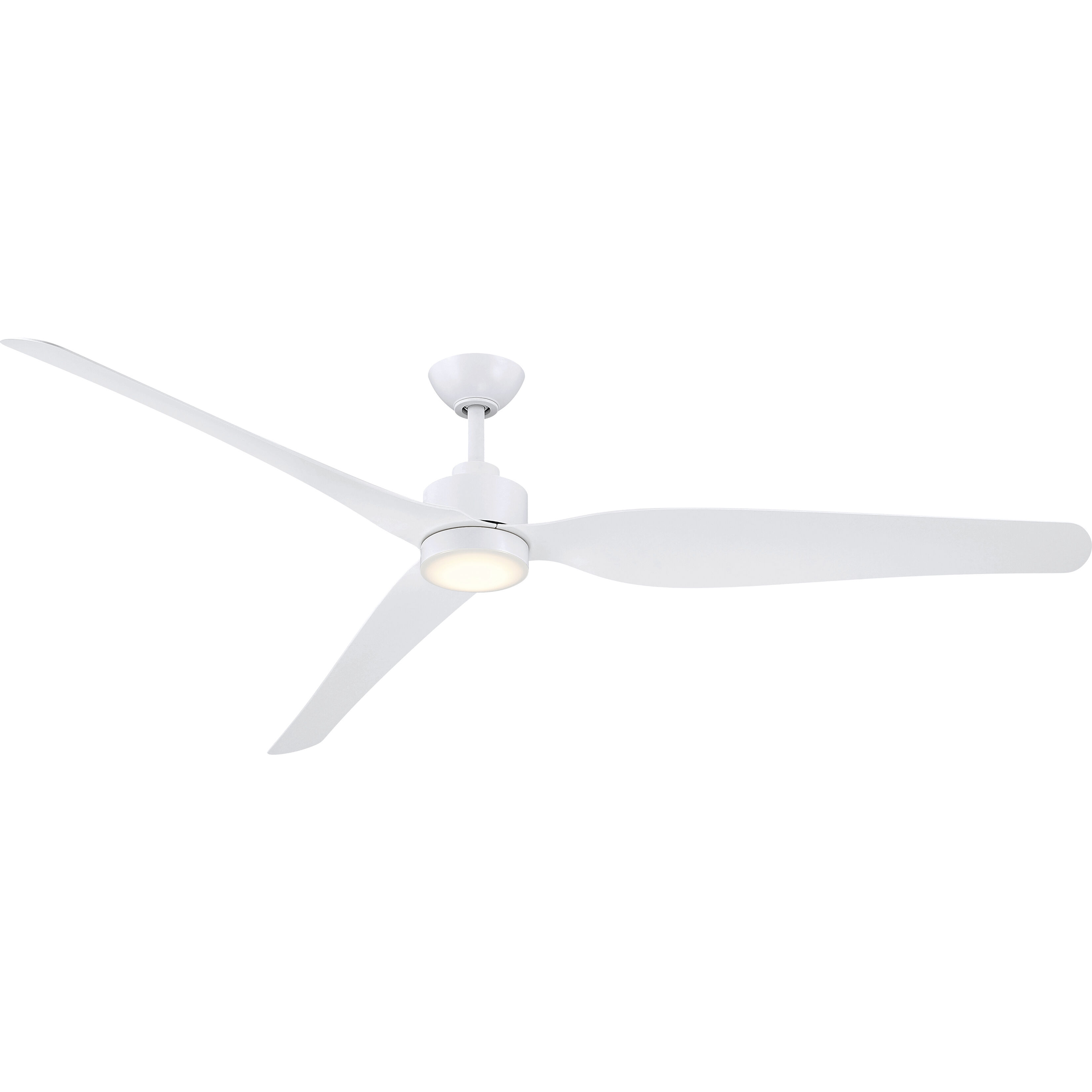 Norwynd 72 inch Flat White Indoor/Outdoor Smart Ceiling Fan