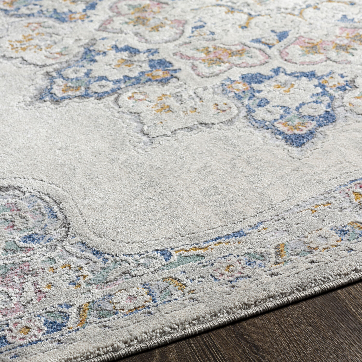 Lagos 120 X 94 inch Light Grey Rug in 8 x 10, Rectangle