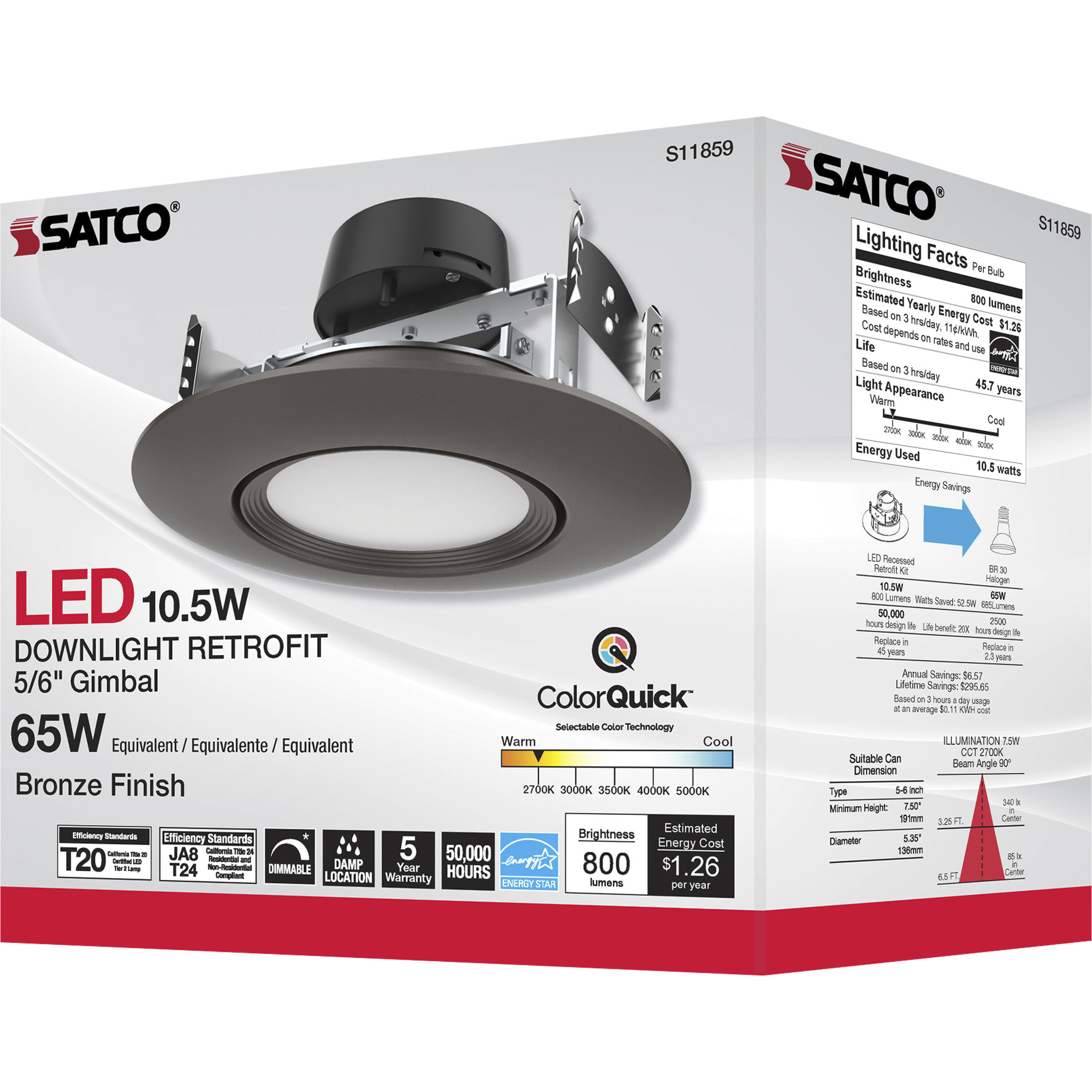 Edgewood Integrated Bronze Recessed, Retrofits