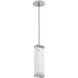 Tabulo LED Classic Silver Pendant Ceiling Light in 2700K LED, Linea Cast