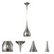 Lindsey 1 Light 6 inch Satin Nickel Mini Pendant Ceiling Light