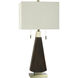 Cameron 35 inch 60.00 watt Brown and Gold Table Lamp Portable Light