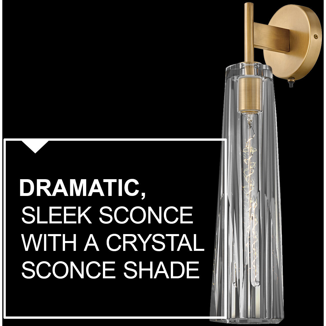 Cosette LED 5 inch Heritage Brass Sconce Wall Light in Heritage Brass / Clear