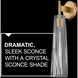 Cosette LED 5 inch Heritage Brass Sconce Wall Light in Heritage Brass / Clear