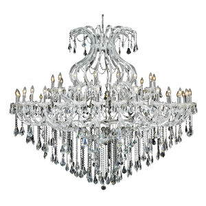 Maria Theresa 49 Light 72 inch Chrome Foyer Ceiling Light in Clear, Royal Cut