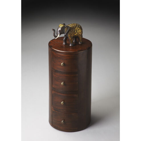 Liam Solid Wood 23 X 11 inch Artifacts Accent Table, Pedestal