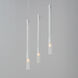 Pipette LED 11.75 inch Polished Chrome Multi-Light Pendant Ceiling Light