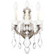 La Scala 3 Light 7.5 inch Antique Silver Wall Sconce Wall Light in Radiance
