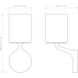 Elena 1 Light 6.3 inch Polished Chrome Bathroom Wall Light