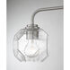 Baldwin 3 Light 24 inch Satin Nickel Bathroom Vanity Light Wall Light, Lighting One