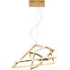 Canada LED 13.8 inch Gold Chandelier Ceiling Light