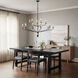 Alexander 15 Light 55 inch Matte Black Chandelier Ceiling Light