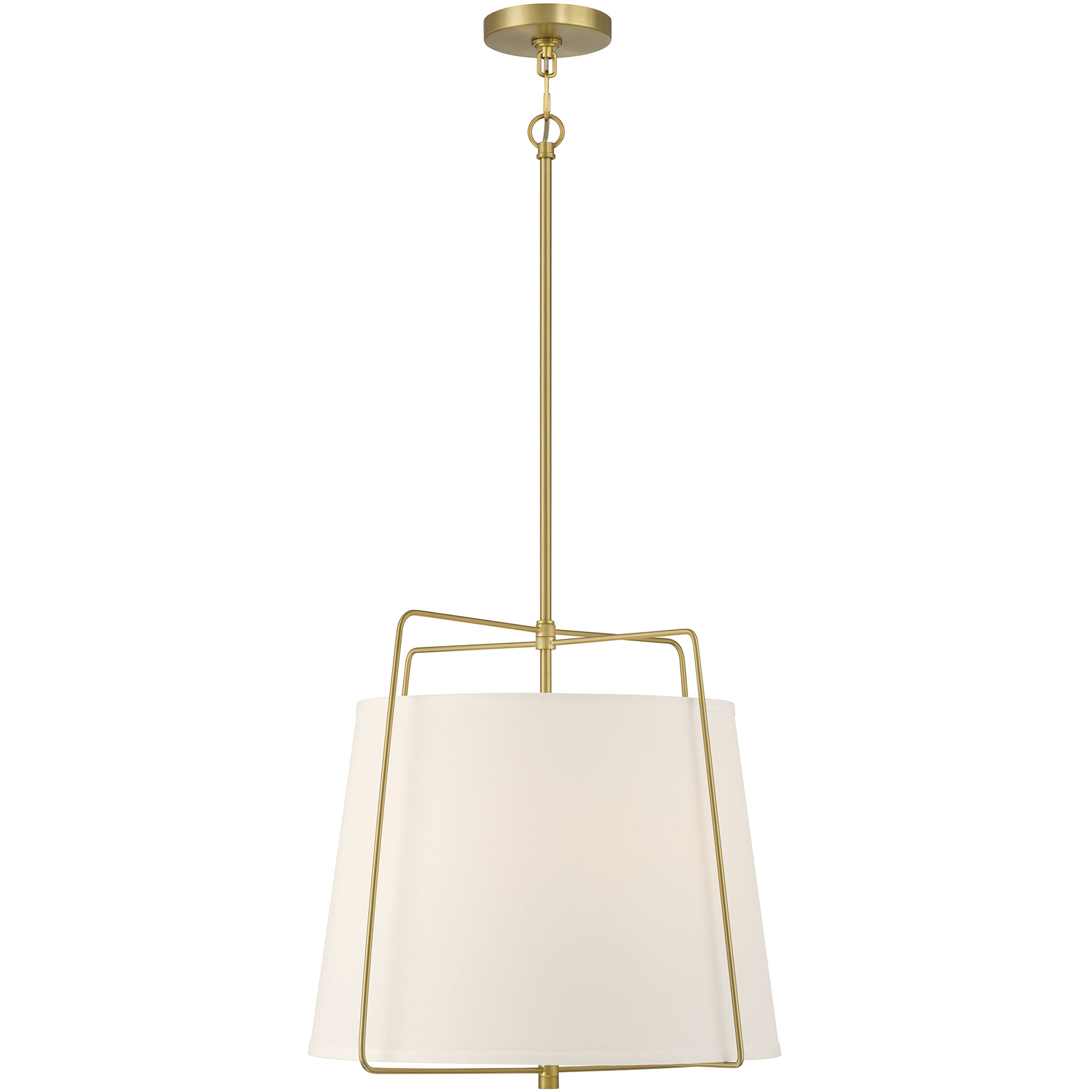 Vellinor 3 Light 20 inch Vintage Brass Pendant Ceiling Light