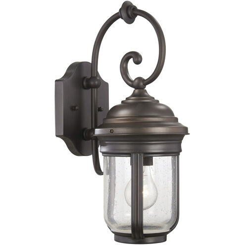 Amherst 1 Light 17 inch Roman Bronze Outdoor Wall Mount, Great Outdoors