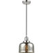Franklin Restoration Bell 1 Light 8 inch Polished Nickel Mini Pendant Ceiling Light in Incandescent, Silver Plated Mercury, Franklin Restoration