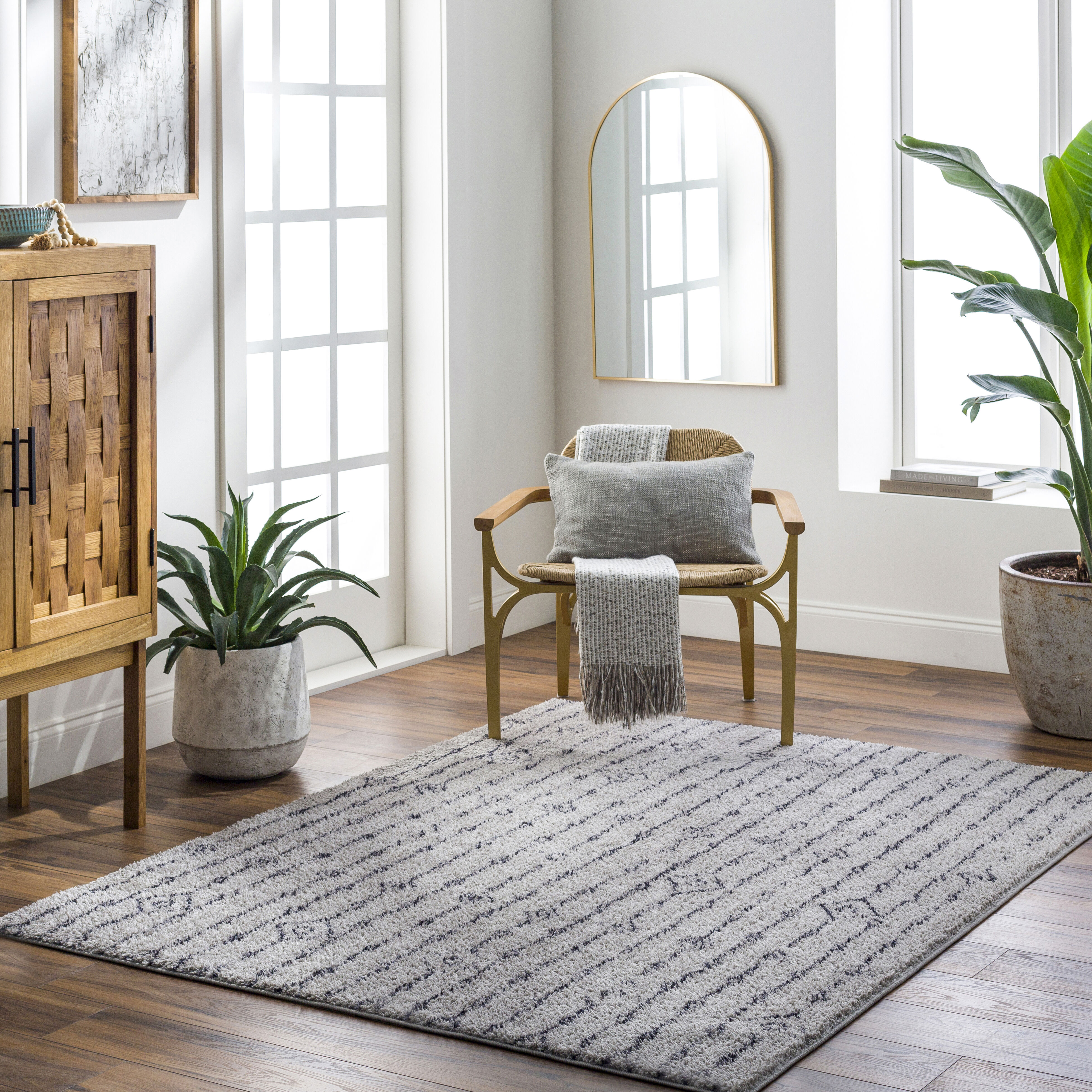 Lykke 84 X 63 inch Sage Rug, Rectangle