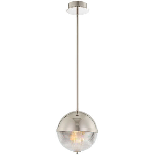 Portland LED 10 inch Polished Nickel Mini Pendant Ceiling Light