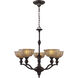 Norwich 5 Light 28 inch Oil Rubbed Bronze Chandelier Ceiling Light