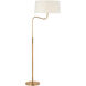 Thomas O'Brien Canto 49.75 inch 15.00 watt Hand-Rubbed Antique Brass Adjustable Floor Lamp Portable Light, Large