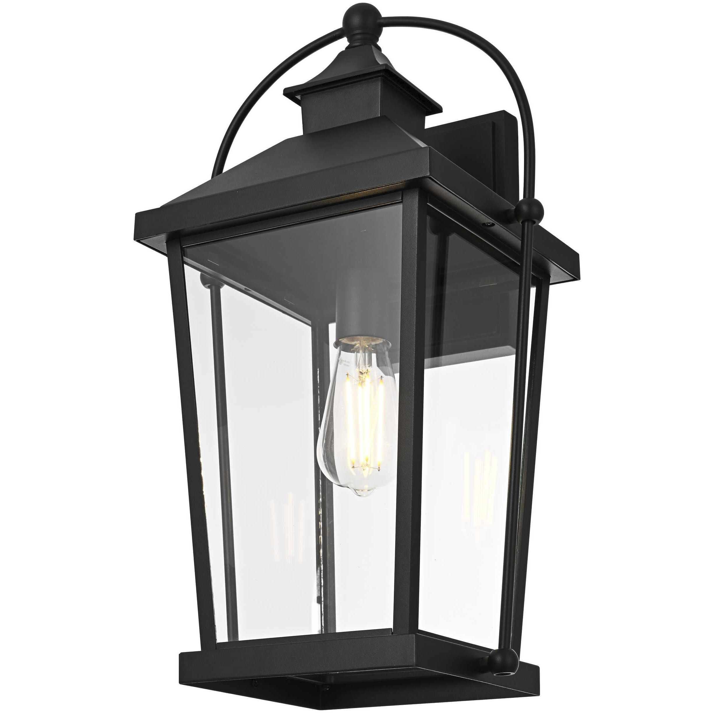 Luz 1 Light 20 inch Black Outdoor Wall Sconce