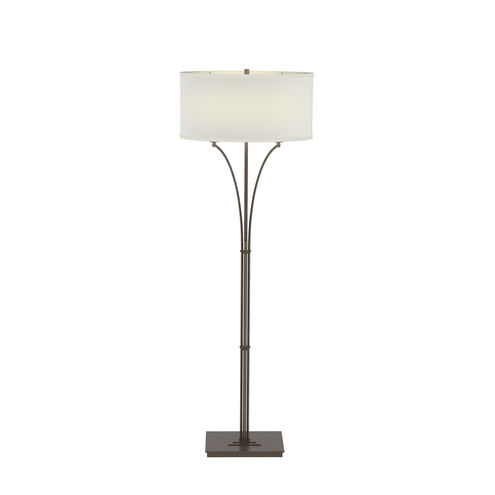 Formae 58 inch 100.00 watt Bronze Floor Lamp Portable Light in Light Grey