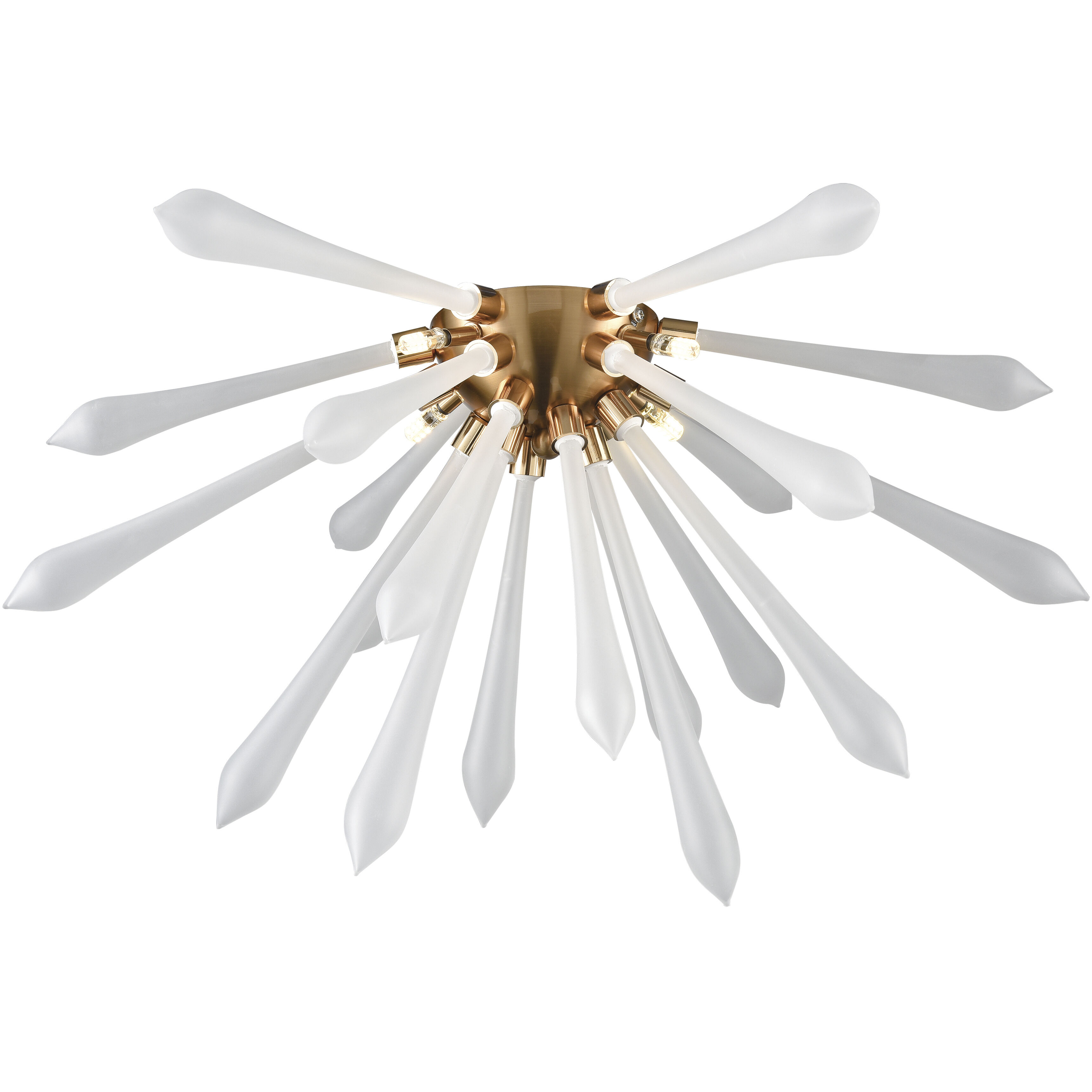 Spiritus LED 24 inch Aged Brass Flush Mount Ceiling Light