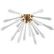 Spiritus LED 24 inch Aged Brass Flush Mount Ceiling Light