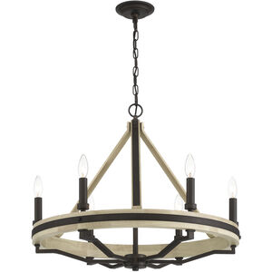 Sonoma 6 Light 26.25 inch Dark Bronze Chandelier Ceiling Light
