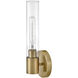 Shea LED 5.25 inch Lacquered Brass Bath Light Wall Light