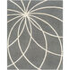 Forum 114 X 90 inch Ivory/Charcoal Handmade Rug in 8 x 10, Rectangle