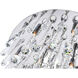 Brianna 12 Light 24 inch Chrome Flush Mount Ceiling Light
