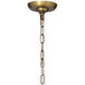 Glenn 6 Light 21.75 inch Antique Brass Chandelier Ceiling Light, Large